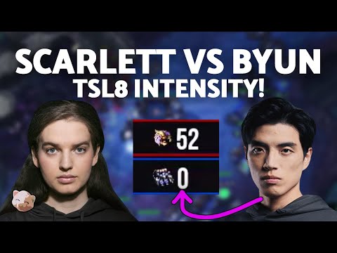 SCARLETT vs BYUN: Down to zero SCVs! (Echoes of Scarlett vs Bomber?) | TSL8 (Bo3 ZvT) - StarCraft 2