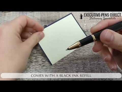 Parker IM Black Gold Finish Trim Rollerball Pen - Unboxing and writing