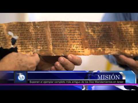 Exponen el ejemplar completo más antiguo de los Diez Mandamientos en Israel