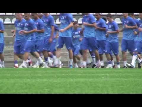 Predzápasový tréning...