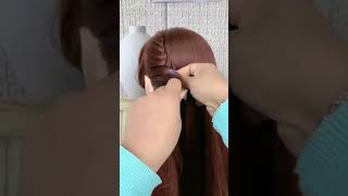 Beautiful Hairstyle for Girls ♥️ Simple Hairstyle Best for SareeHairstyle  女の子のための美しいヘアスタイル #shorts