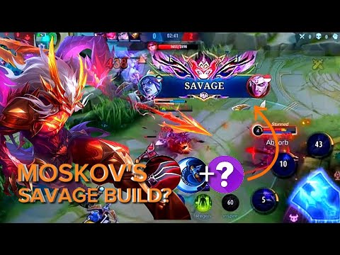 Moskov's savage build reveal | Global no.1 moskov's secret build | Late game 1 hit build MLBB CRONO