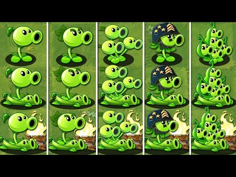 TOURNAMENT All Peashooter & Torchwood Combo - Who Will Win? - Pvz 2 Team Plant vs Team Plant