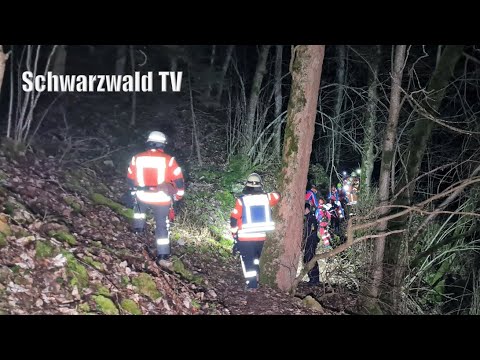 🚨🚒 Tödlicher Absturz in die Wutachflühen bei Blumberg - Schwieriger Bergungseinsatz [09.02.2022]