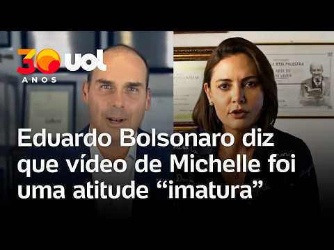 Eduardo Bolsonaro diz que Michelle foi ‘imatura’ por postagem de vídeo: ‘jamais poderia ter feito’