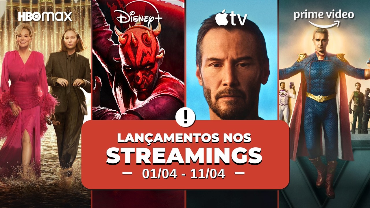 Lançamentos nos streamings (01 a 11 de abril de 2026)