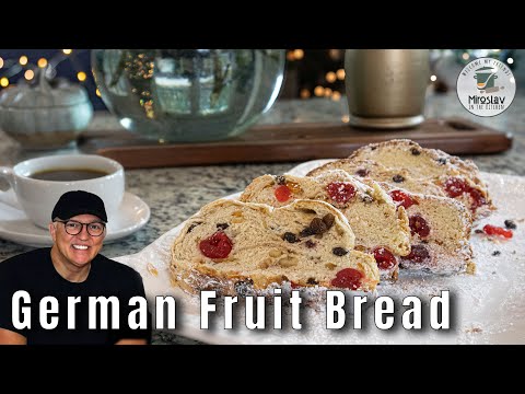 🎄 How to Make Christmas Fruit Bread | Perfect for the Holidays 🎄