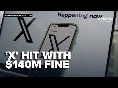 EU hits X with $140M fine for breaching bloc's social media law