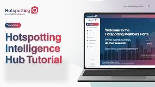 Hotspotting Members Portal Tutorial: Intelligence Hub