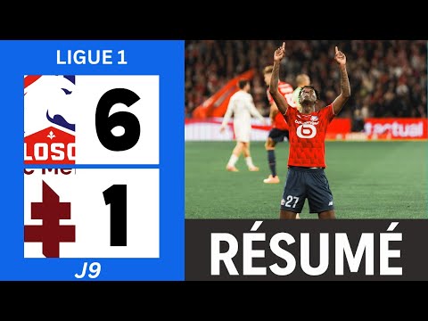 Lille OSC vs FC Metz | 6-1 | Le Résumé du match | Ligue 1 2025-26