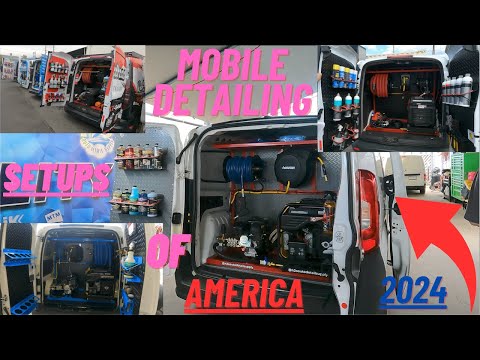 Mobile Detailing Setups of 2024!!! Setups Of America! H20 Custom PREMADE Van Setups!