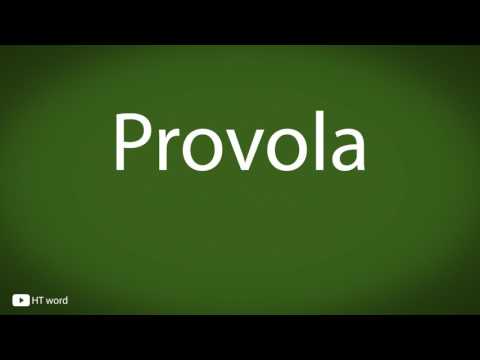 How to pronounce Provola [Italian food]
