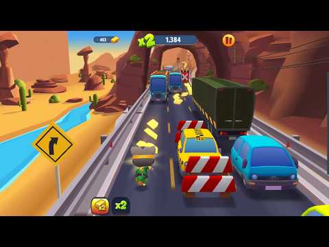 Talking Tom Gold Run SUPER TOM Run To LAS VEGAS And Catch The Raccoon