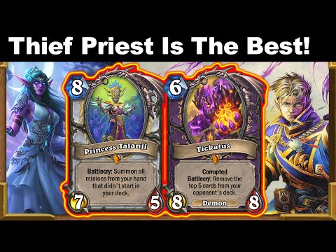 Tickatus Priest! OP Ineraction With Princess Talanji! Fractured in Alterac Valley | Hearthstone