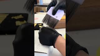 24k gold for this walnut commission