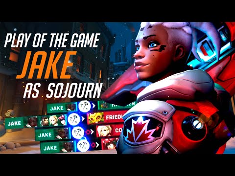 JAKE ECHO AND SOJOURN GAMEPLAY - POTG! [ OVERWATCH 2 SEASON 2 TOP 500 ]