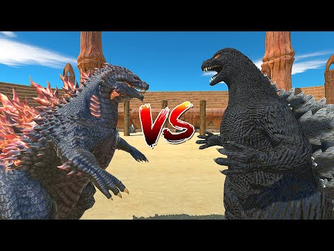 GOJIRA GODZILLA VS HEISEI GODZILLA - Animal Revolt Battle Simulator