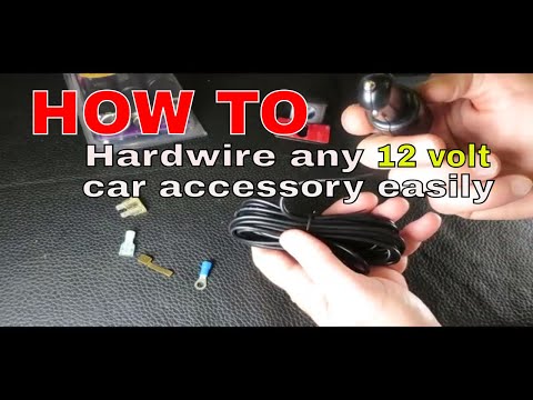 How to hardwire 12 volt car accessory without cigarette plug