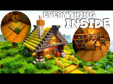 Una piccola casa Minecraft con tutto ciò di cui hai bisogno