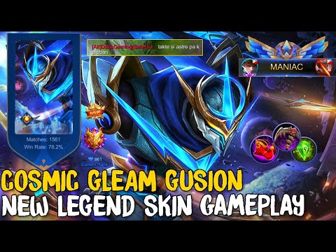 MANIACC!! Gusion Cosmic Gleam | Legend Skin Gameplay by Astre | MLBB