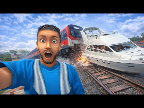 "Bus Simulator Indonesia: Epic Boat vs Train Showdown! 🚍🚢🚆 Who Will Reign Supreme?"