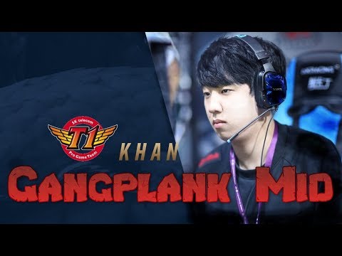 SKT Khan - Gangplank Mid - LoL Season 9 KR Ranked | League Of Legends