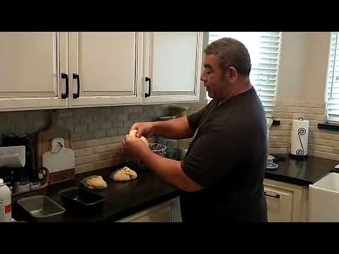 Portuguese Sweet Bread  - Prepare Loaves for baking
