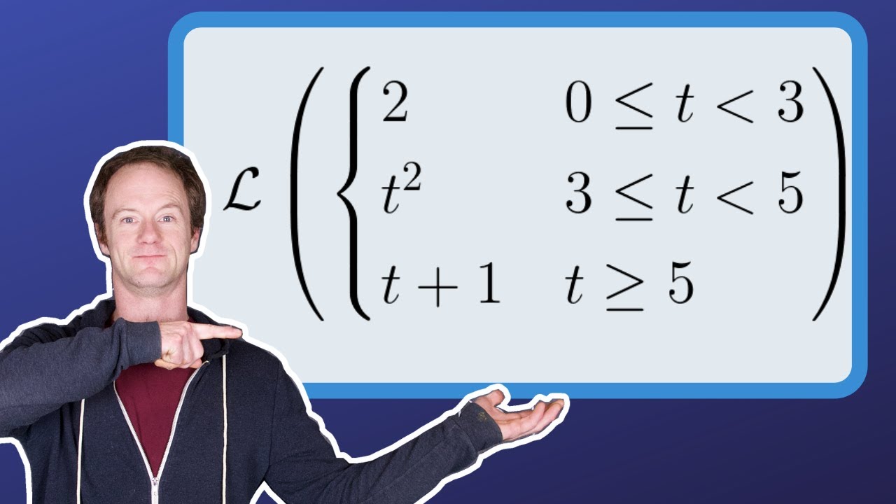 Differential Equations | Laplace Transform of a Piecewise Function