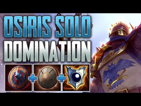 Dominating the King! Osiris Solo Gameplay (SMITE Conquest)