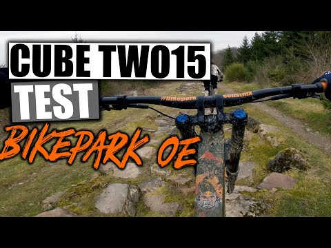 Cube TWO15 Downhill Bike test ride at Bikepark Olpe #bikeparkoe