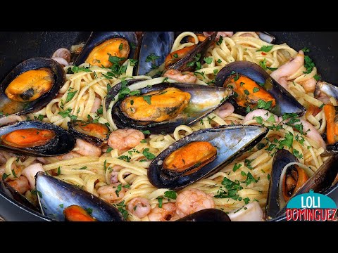 PASTA AL FRUTTI DI MARE, RECETA TRADICIONAL ITALIANA ¡FÁCIL Y DELICIOSA! - Loli Domínguez - Recetas