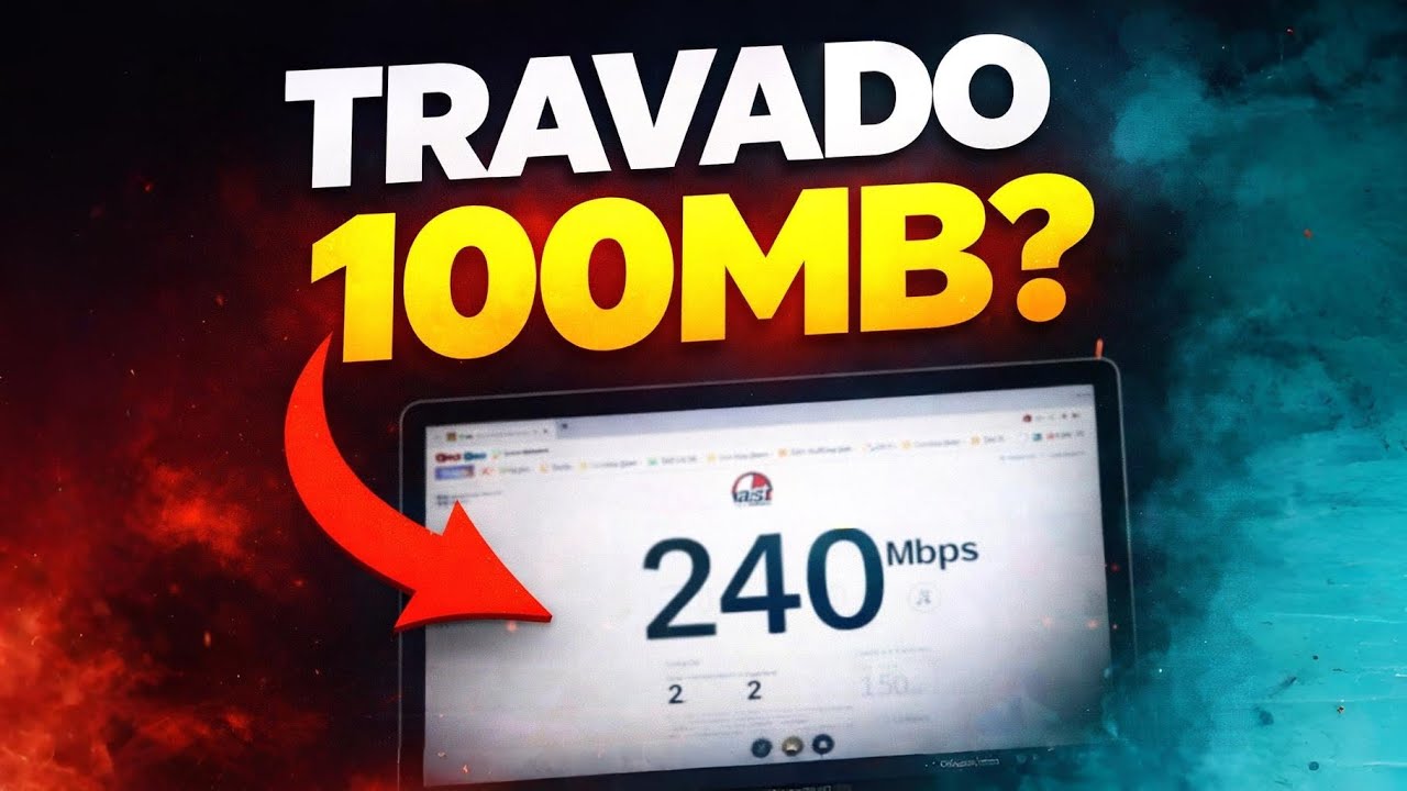 Velocidade da internet não passa de 100mb se estiver assim