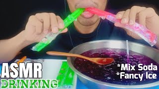 ASMR Drinking Mix Soda &amp; Fancy Ice (cola, creamsoda, salacider) crunchy sounds | EP61 I BoonTube