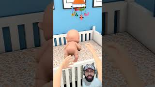 O bebezinho não queria trocar a frauda 😂😂😂 #shorts #game