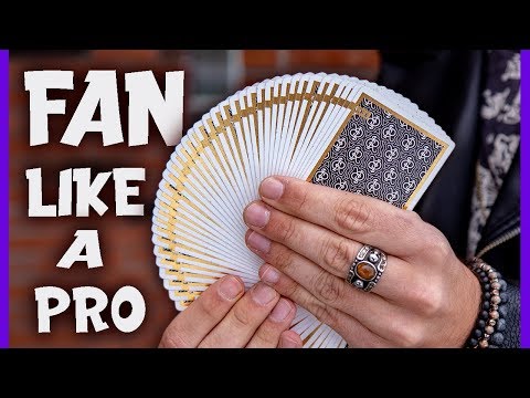 THE BEST WAY TO FAN CARDS LIKE A PRO! - How to do the Thumb Fan (Tutorial)