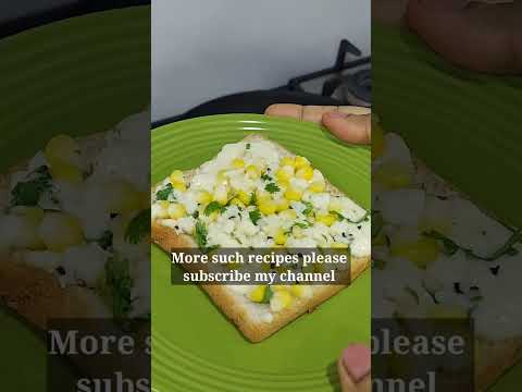 # short # Cheese corn toast recipe # cheesy corn masala toast #