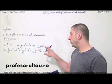 02   cls12   Inele de polinoame   cel mai mic multiplu comun al polinoamelor   aplicatii