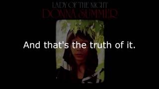 Donna Summer - Little Miss Fit LYRICS Remastered "Lady of the Night" 1974