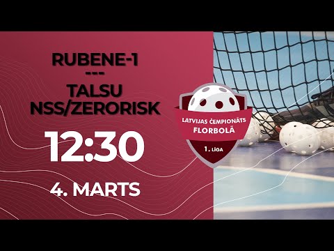 🎥 V1: Rubene-1 - Talsu NSS/Zerorisk (1/4 F, 3. spēle) (4.03.2023)