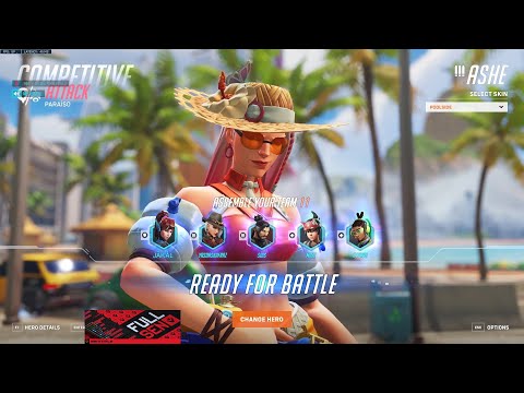 THE #1 HITSCAN?! SUREFOUR ASHE GAMEPLAY OVERWATCH 2 SEASON 1