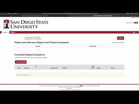 Degree Evaluation Tutorial