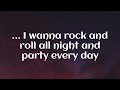 Kiss - Rock and Roll All Nite (lyrics)