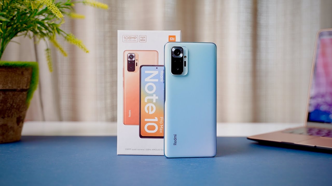 Glacial Blue Redmi Note 10 Pro Max Unboxing and First Impression (Indian Retail Box)