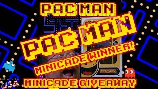 PacMan MiniCade Giveaway Winner!