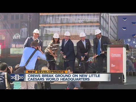 Ground breaking for Little Caesars headquarters