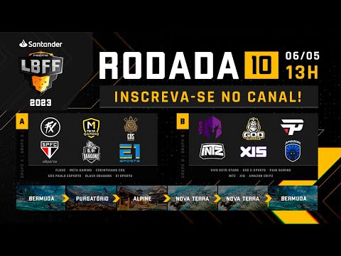LBFF 2023 RODADA 10 COMPLETA - GRUPOS A E B | FREE FIRE ESPORTS BRASIL