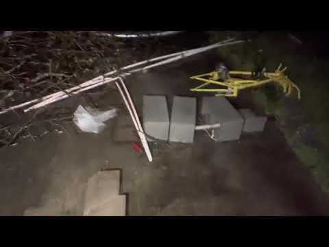 Midnight tornado immediate aftermath, Newnan, GA March 26, 2021