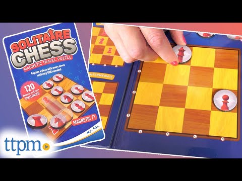 Solitaire Chess Magnetic Travel Puzzle Game from ThinkFun Instructions + Review!