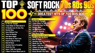 Top 100 Soft Rock Love Songs Of The 80s 90s 🌟 Rod Stewart, Elton John, Bee Gees, Chicago, Air Supply