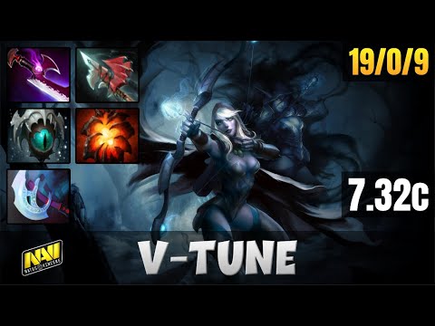 NAVI.V-Tune Drow Ranger TOP LANE Gameplay WITH 19 KILLS | NAVI vs SECRET | Dota 2 Full Game